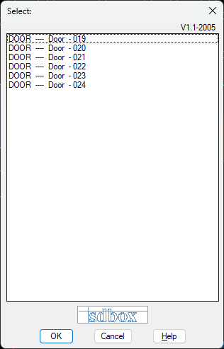 Tag selection interface
