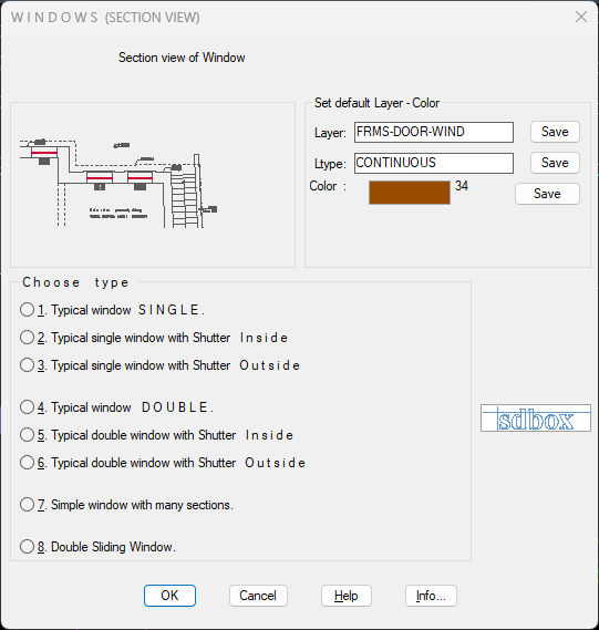 Window symbol interface