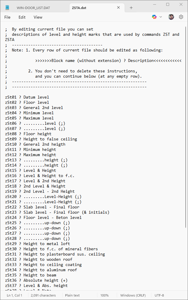 Block Selection Tab