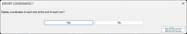 Export Options