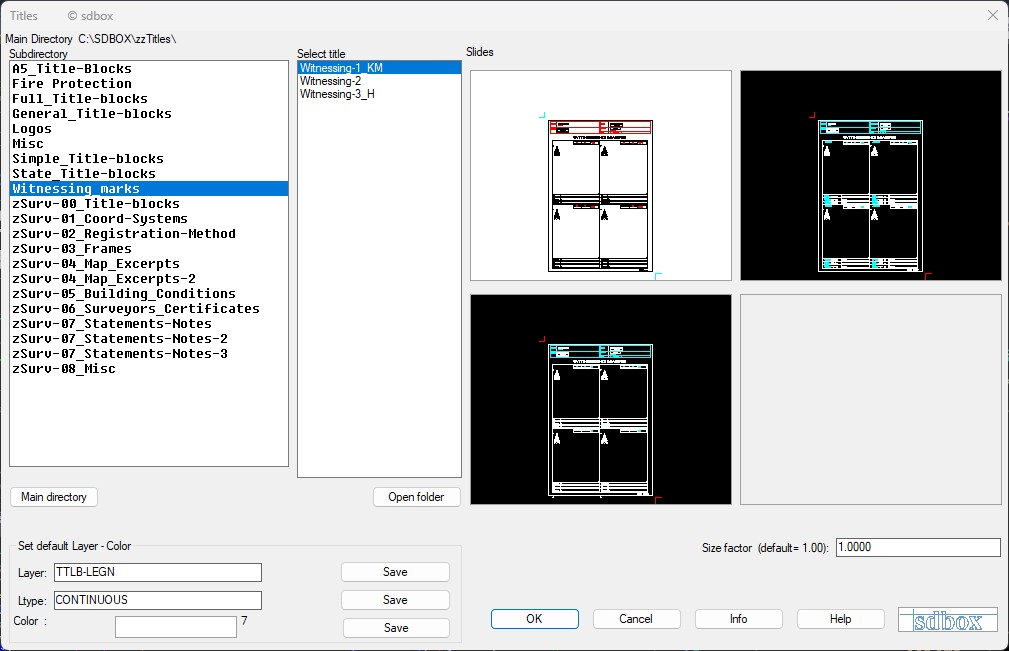 Witnessing frame in Layout