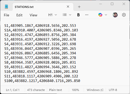 File format selection