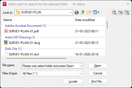 ZCXRD Dialog