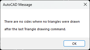 Missing triangles indication