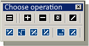 Operations palette