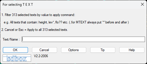 Text phrase search interface