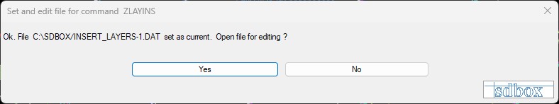 File selection prompt