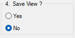 View saving option