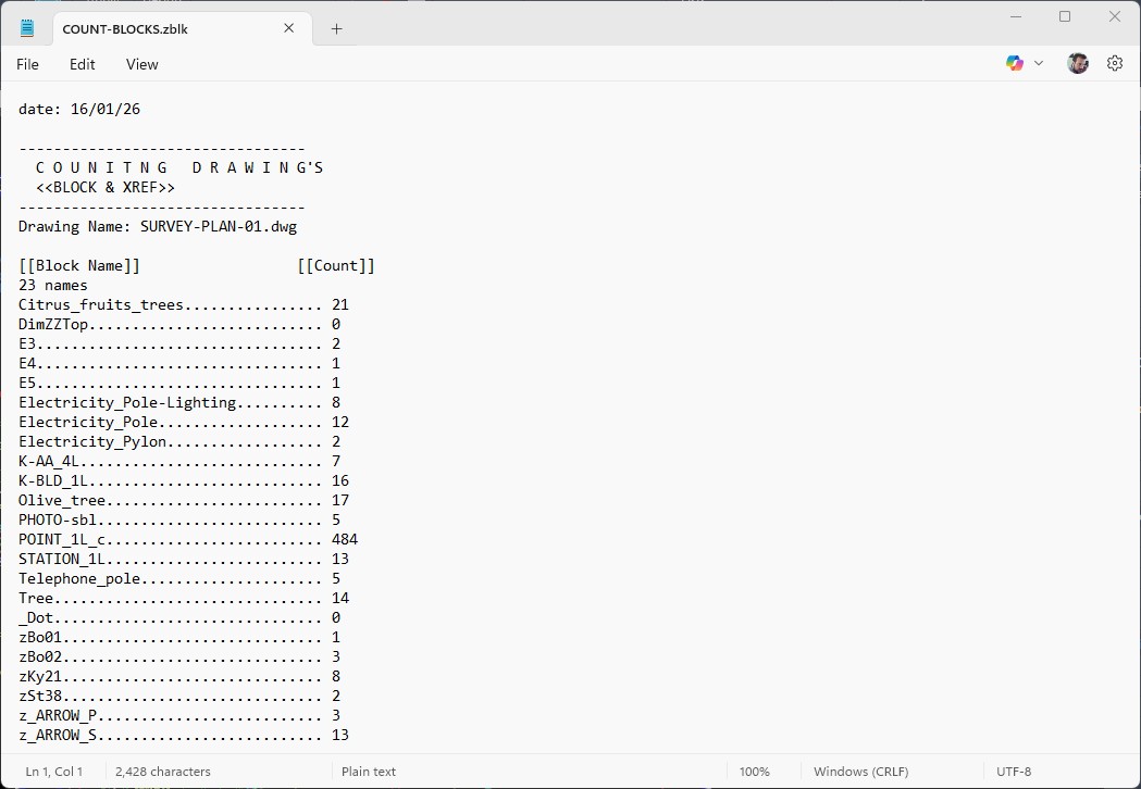 ZBLK Output