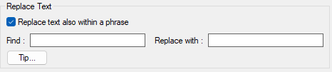 Text Modification Example