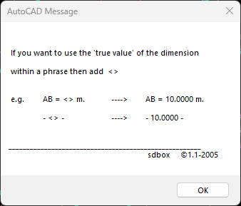 Dimension text formatting options