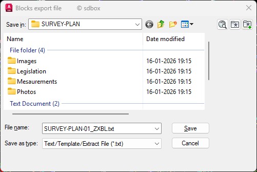 Export File Dialog