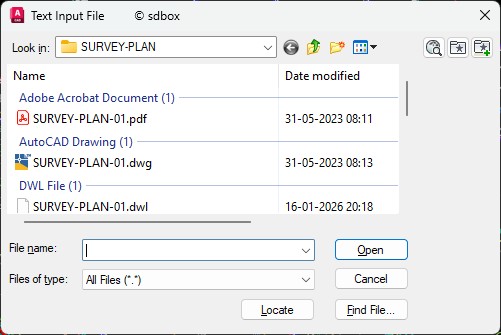 File Import Dialog