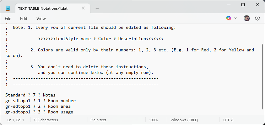 Editing file