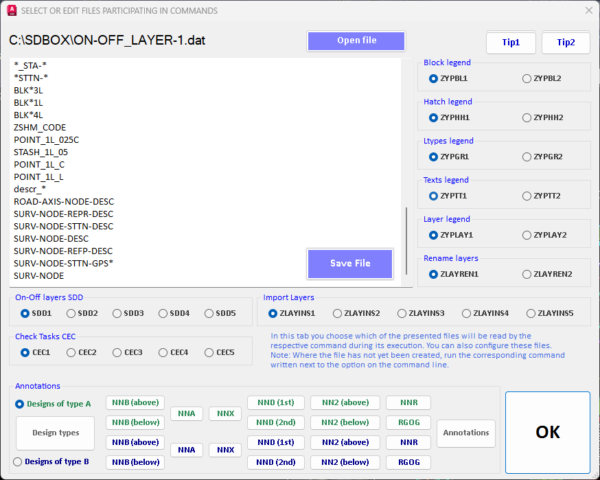 Configuration tab