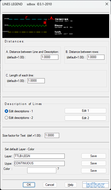 Line Legend Example