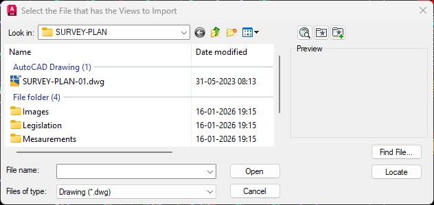 File selection dialog