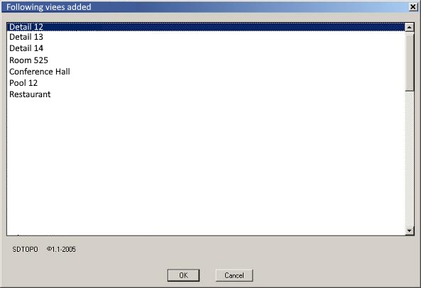 Imported views list