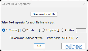 Separator options